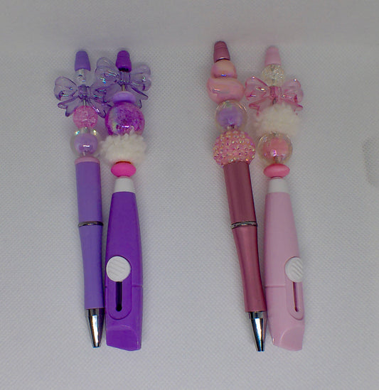 Unique Beaded Pen meets matching Box Cutter